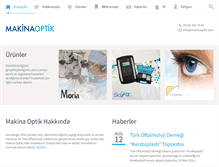 Tablet Screenshot of makinaoptik.com